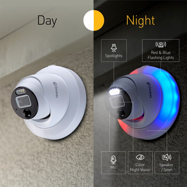 Swann Enforcer 4K Ultra HD Heat & Motion Sensing IP Dome Camera - 1 Pack