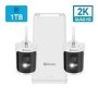 Swann AllSecure650 2 Camera 2K Quad HD Wi-Fi NVR CCTV System with 1TB HDD