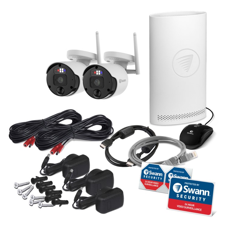 Swann Secure Alert 2 Camera 4K Ultra HD Wi-Fi NVR CCTV System with 1TB HDD