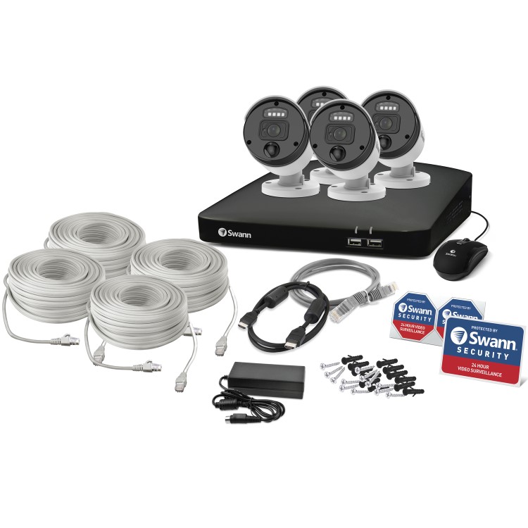 Swann 4 Camera 4K Ultra HD NVR CCTV System with 2TB HDD