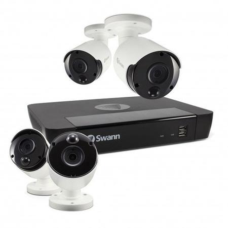 Swann CCTV System - 8 Channel 4K NVR with 4 x 4K Ultra HD Cameras & 2TB HDD
