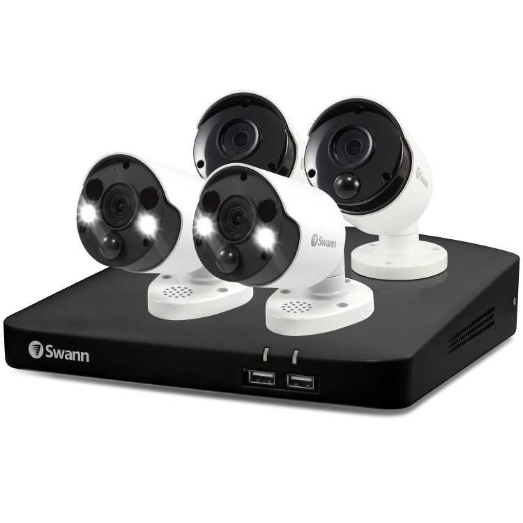 Swann 4 Camera 4K Ultra HD Spotlight NVR CCTV System with 2TB HDD