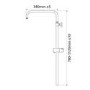 Triton Push Button Bar Diverter Thermostatic Mixer Shower Set - Black