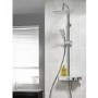 Triton Push Button Bar Diverter Thermostatic Mixer Shower Set - Chrome