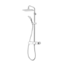 Triton Push Button Bar Diverter Thermostatic Mixer Shower Set - Chrome
