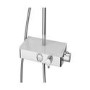 Triton Push Button Bar Diverter Thermostatic Mixer Shower Set - Chrome