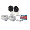 Swann Super HD 5MP Thermal Sensing White Analogue Bullet Camera with 30m Night Vision - 2 Pack