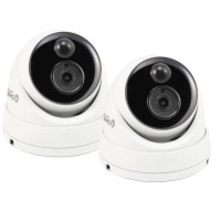 GRADE A1 - Swann PRO-T891 Super HD 5MP Thermal Sensing PIR White Dome Camera with 20m Night Vision - 2 Pack