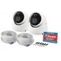 GRADE A1 - Swann PRO-T891 Super HD 5MP Thermal Sensing PIR White Dome Camera with 20m Night Vision - 2 Pack