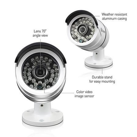 Box Open Swann PRO-A855 HD 1080p Day Security Camera - Night Vision up to 100ft - Twin Pack
