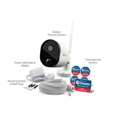 GRADE A1 - Swann 1080p HD Outdoor WiFi Camera - White