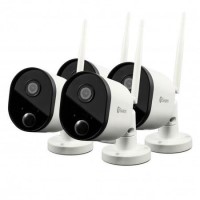 Swann 1080p HD Wireless Wi-Fi Cameras with Heat/Motion Sensing Night Vision & Audio - 4 Pack