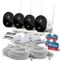 Swann 1080p HD Wireless Wi-Fi Cameras with Heat/Motion Sensing Night Vision & Audio - 4 Pack