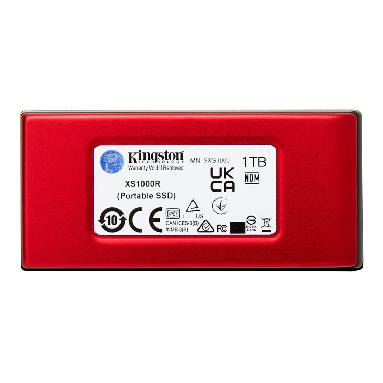 Kingston XS1000 1TB USB 3.2 Gen 2 Portable External SSD - Red