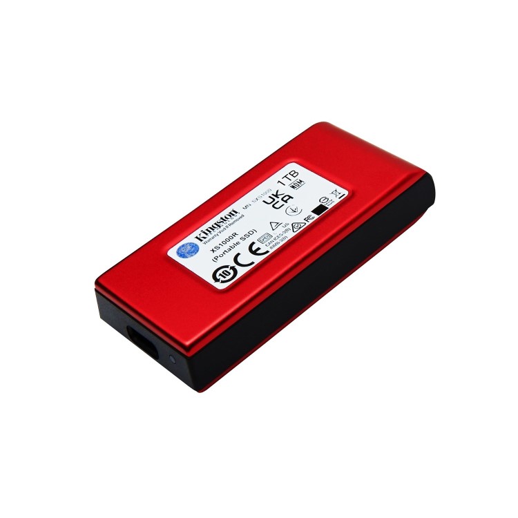 Kingston XS1000 1TB USB 3.2 Gen 2 Portable External SSD - Red