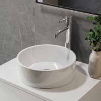 GRADE A1 - Synergy Sella Counter Top Basin 400mm White