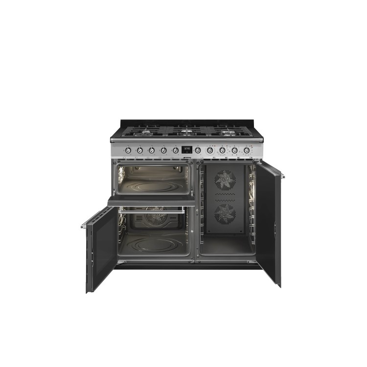 Smeg Symphony 100cm Dual Fuel Range Cooker - Stainless Steel
