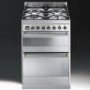 Smeg SY62MX8 Symphony 60cm Double Oven Dual Fuel Cooker Stainless Steel