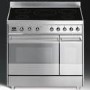 Smeg SY92IPX8 Symphony Dual Cavity Pyro Induction 90cm Electric Range Cooker in Stainless steel