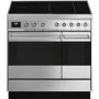 Refurbished Smeg Symphony SY92IPX9 90cm Electric Range Cooker with Induction Hob Stainless Steel
