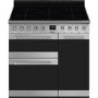 Refurbished Smeg Symphony SY93I1 90cm Electric Range Cooker Stainless Steel