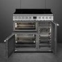 Refurbished Smeg Symphony SY93I1 90cm Electric Range Cooker Stainless Steel