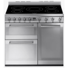 Smeg Symphony 90cm Triple Cavity Electric Range Cooker with Induction Hob - Stainless Steel