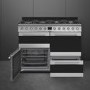 Smeg Symphony 110cm Dual Fuel Range Cooker - Stainless Steel