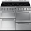 Smeg SYD4110I Symphony 110cm Electric Range Cooker with Induction Hob - Stainless Steel