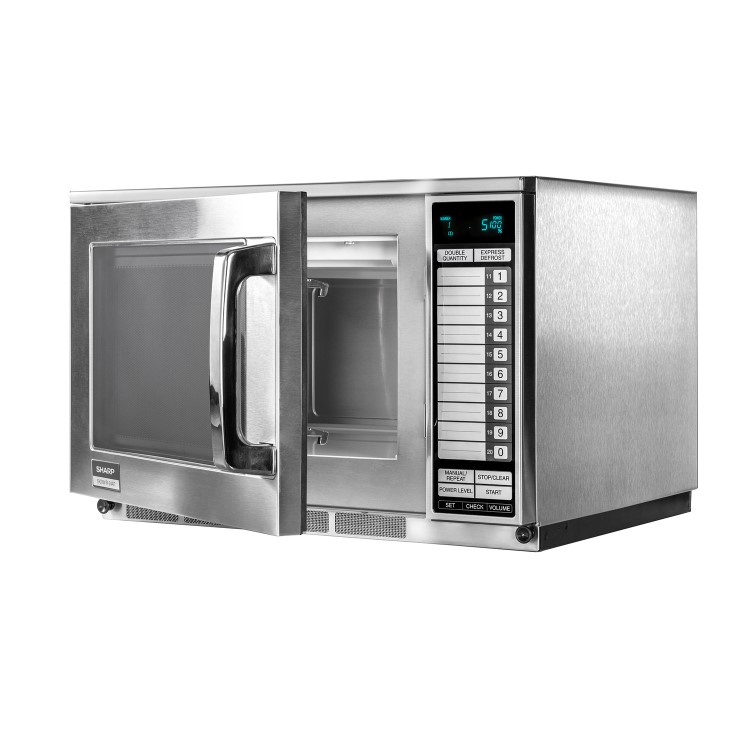 GRADE A1 - Sharp R24AT 1900W Commercial Microwave Heavy Duty Programmable Touch Control