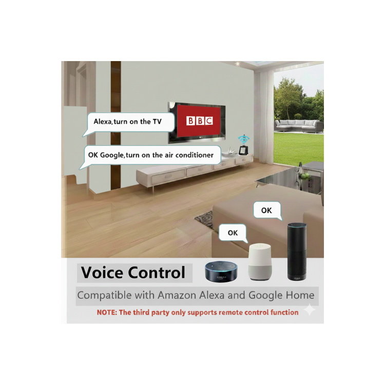 Tuya Smart WiFi Universal IR Remote & Temp Humidity Sensor with LCD Display — Control AC TV & Home Climate