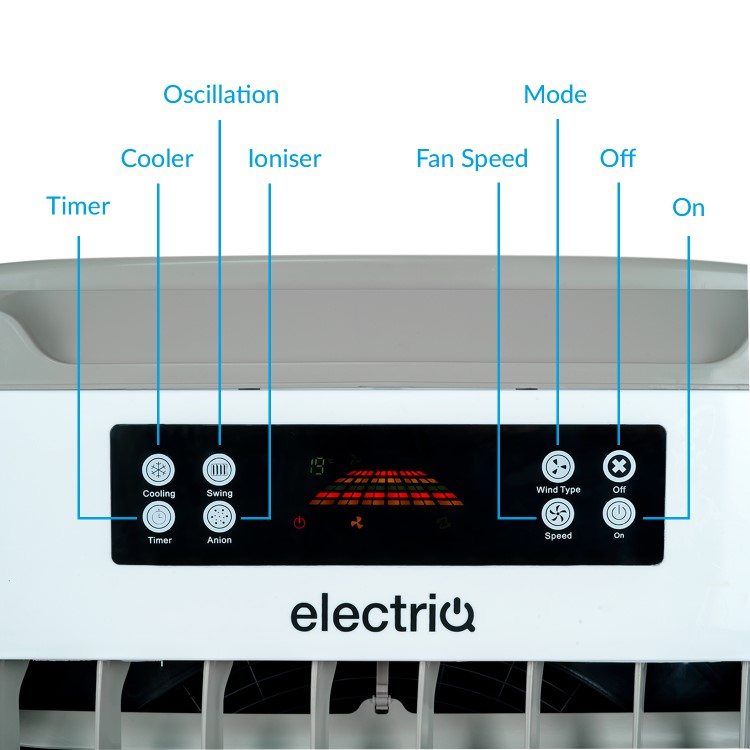 Storm100E 100L Powerful Evaporative Air Cooler for areas up to 100 sqm  