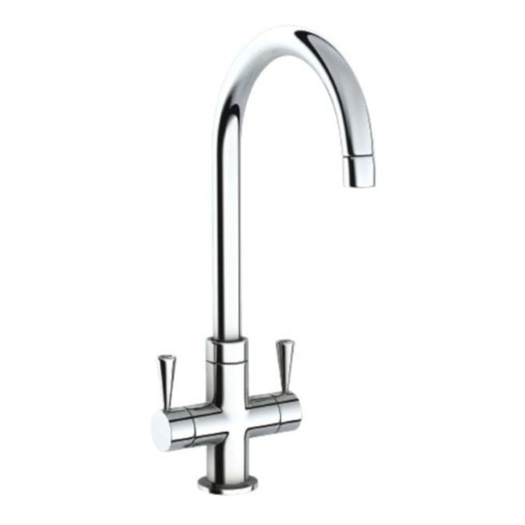 Henley Swan Neck Kitchen Mixer Tap - Chrome