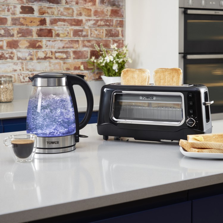 Tower T10018 Illuminating Glass 1.7L Kettle