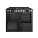 T100MCDFRCB Tesla 100cm Dual Fuel Range Cooker - Black