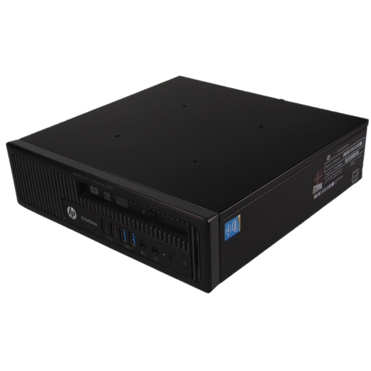 Refurbished HP EliteDesk 800 G1 Core i5 4th Gen 8GB 256GB Windows 10 Professional Ultra Small Desktop