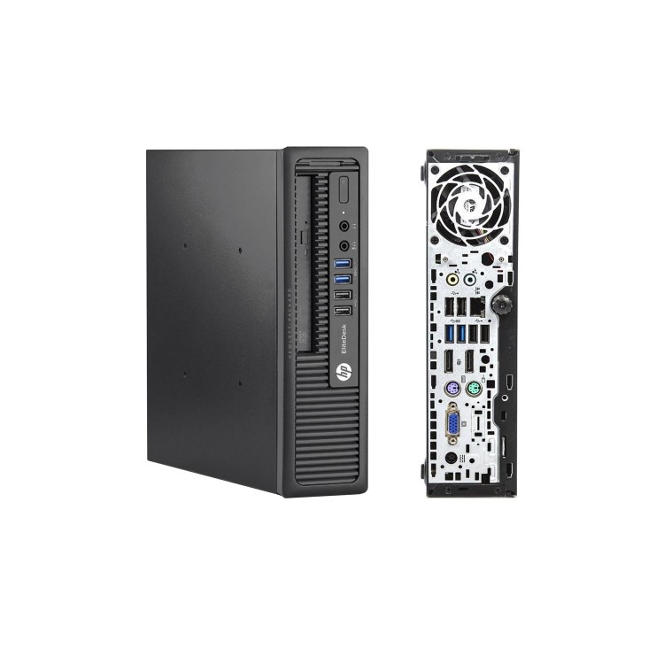 Refurbished HP EliteDesk 800 G1 Core i5 4th Gen 8GB 256GB Windows 10 Professional Ultra Small Desktop