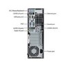 Refurbished HP ProDesk 600 G1 SFF Core i5 4th gen 8GB 256GB Windows 10 Professional Desktop