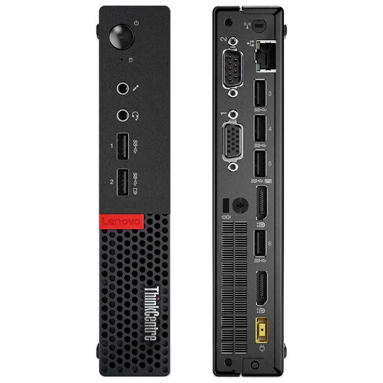 Refurbished Lenovo ThinkCentre M710Q Core i5-7400T 16GB 256GB Windows 10 Professional Tiny PC