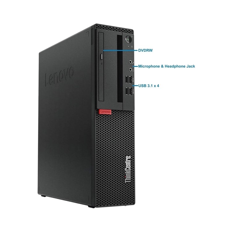 Refurbished Lenovo ThinkCentre M910S Core i5 7th gen 16GB 512GB Windows 10 Professional SFF Desktop