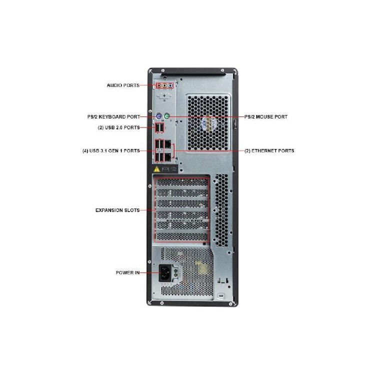 Refurbished Lenovo ThinkStation P720 Intel Xeon Silver 4114 32GB 512GB Quadro P4000 Windows 10 Professional Desktop