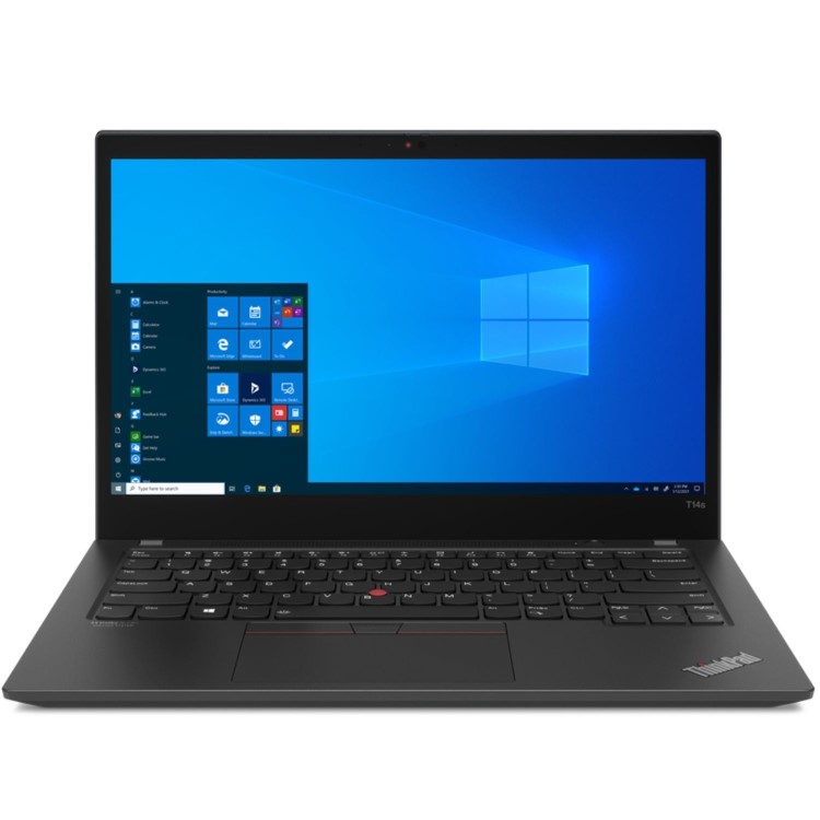 Refurbished Lenovo ThinkPad T14s G2 Core i5 11th Gen 8GB RAM 256GB SSD 14 Inch Windows 11 Pro Laptop with Norton and Belkin Laptop Sleeve