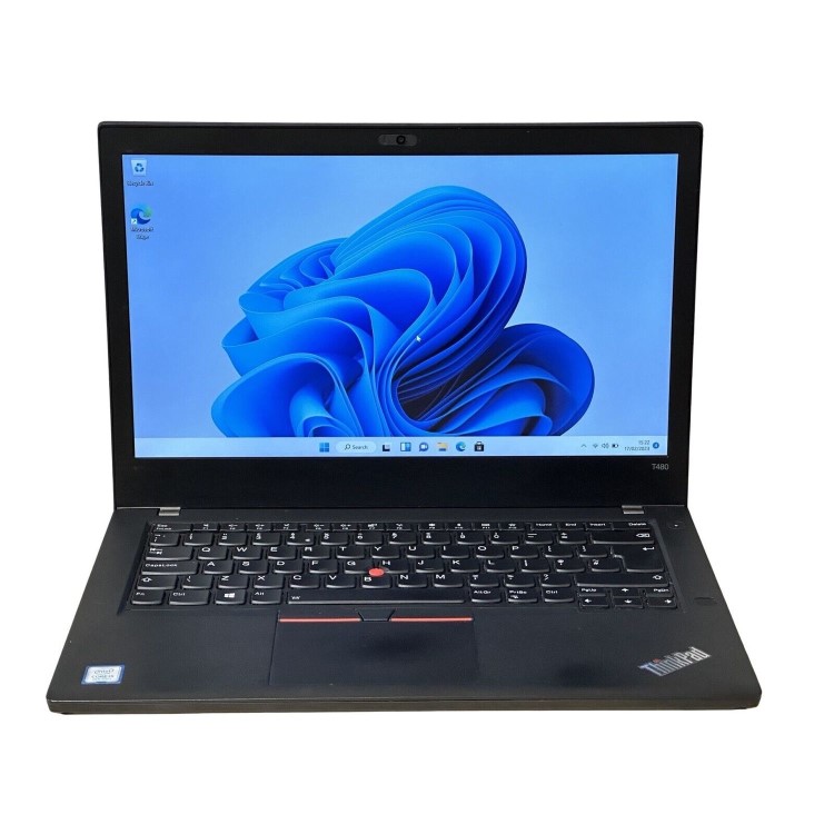 Refurbished Lenovo ThinkPad T480s Core i5 8th Gen 8GB 256GB 14 Inch Windows 11 Professional Laptop