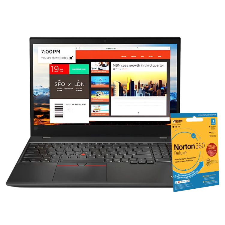 Refurbished Lenovo ThinkPad T580 Intel Core i7 8th gen 16GB RAM 256GB SSD 15.6 Inch Windows 11 Pro Laptop
