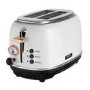 Tower T20016W 2 Slice Toaster - Rose Gold And White