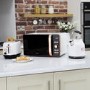 Tower T20016W 2 Slice Toaster - Rose Gold And White