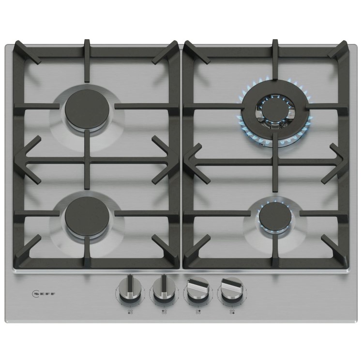 Neff N70 60cm 4 Burner Gas Hob - Stainless Steel