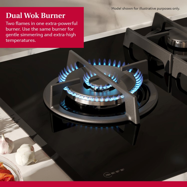 Neff N70 60cm 4 Burner Gas Hob - Stainless Steel