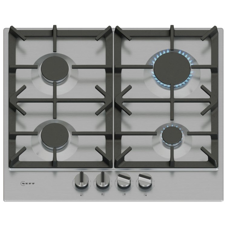 Neff N70 60cm 4 Burner Gas Hob - Stainless Steel