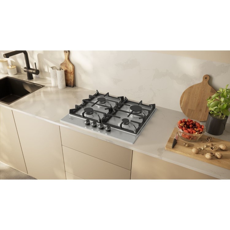 Neff N70 60cm 4 Burner Gas Hob - Stainless Steel